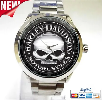 NEW!! Custom Harley Davidson Motorcycles Sport Metal Watch Mens Limited Edition • $22.99