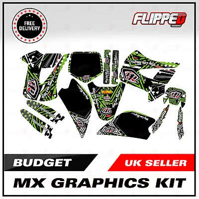 Budget Graphics Kit For Kawasaki KX85 KX 85 2991 To 2012 Energy Motocross Green • £32.99