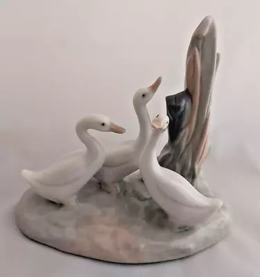 NAO Llardo 3 Geese Porcelain Sculpture Figurine Made In Spain 4.5’’ Mint No Box • $30