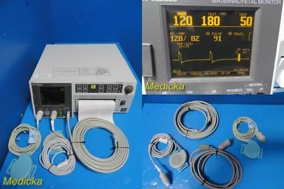 GE 120 Series Model 0129 Maternal Fetal Monitor W/ US & Toco Transducers ~ 34011 • $694.99