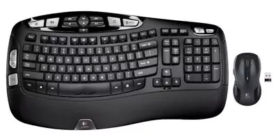 Logitech MK550 Wave Ergonomic Wireless Keyboard & M510 Wireless Mouse 920-002555 • $44.99
