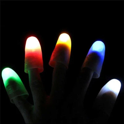 £2.50 • Buy 1 Pair Creative Magic Makers Light Up Thumb Tips With LED Magic