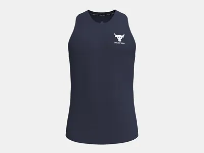 Under Armour Men's Project Rock Armour Print Fitted Tank Dwayne  Rock  Johnson • $74.19