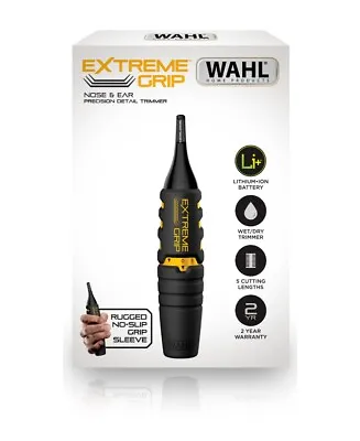 New Wahl Extreme Grip Ear & Nose Trimmer Easy Mobile Battery Included Wet/Dry • $59.95