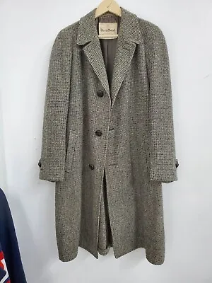 Vintage Harris Tweed Wool Overcoat • $99.99