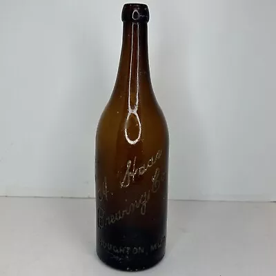 Blob Top Soda Pop Beer 12” Bottle A Staas Brewing Co HOUGHTON MICHIGAN MICH MI • $22.49