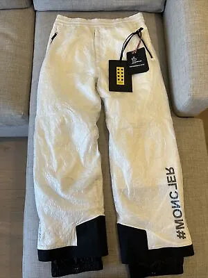 Moncler Grenoble Nylon Dyneema Seems Ski Pants In White Black Men's Size M • $899.99