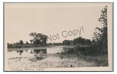 RPPC Nation River View 1921 MD Maryland? Vintage Real Photo Postcard • $4.99