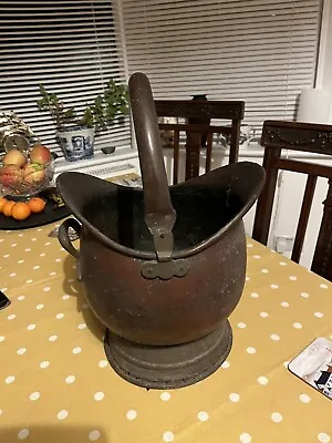 Helmet Copper Coal Scuttle Antique Small • £15