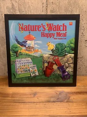 Vintage McDonald’s Nature's Watch Translite Advertising Sign Framed And Floated • $124.99