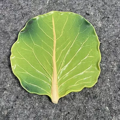 Patricia Garrett Great Impressions Art Pottery Cabbage Lettuce Leaf Plate -A • $124