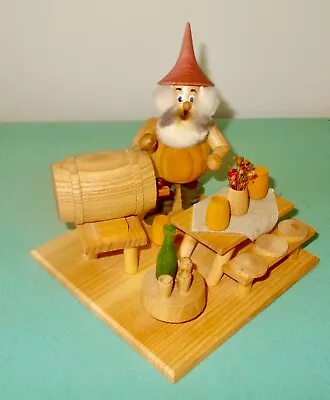 Vtg Erzgebirge Smoker  Räuchermann   Dwarf's Wine Fest By DWU In Germany • $59.95