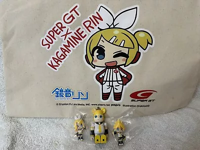 Vocaloid Kagamine Rin Len - Figure Charm Sakura Keychain Tote Bag & Bearbrick • $55