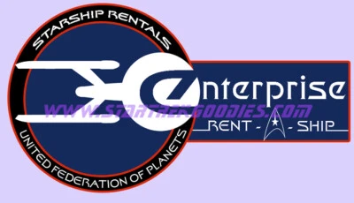 $5.49 • Buy  ENTERPRISE RENT-A-SHIP  - Star Trek: The Original Series VINYL Decal / STICKER!