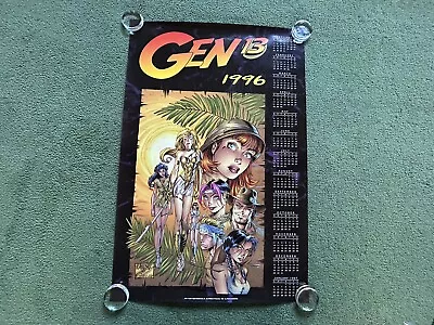 Vintage 1996 Gen 13 Aegis WildStorm Productions Comic Book Art Calendar Poster • $29.95