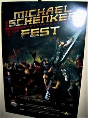 MICHAEL SCHENKER FEST Revelation Original Promo Poster Nuclear Blast Very COOL • $30