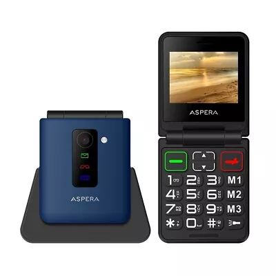 ASPERA F50 Seniors 4G Big Button Flip Mobile Phone  2024 Model • $109.95