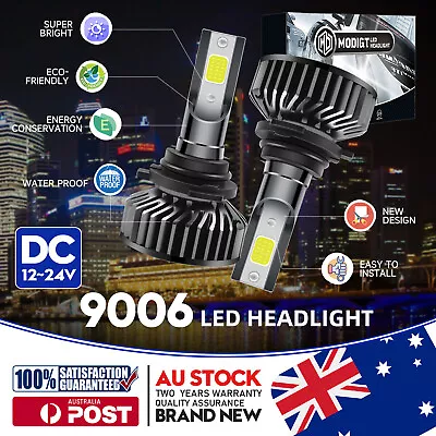 7200LM 9006 HB4 LED Headlight Globes Kit Hi/Lo Beam Brighter Cool White 6000K • $25.99
