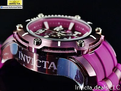 Invicta Men's 52mm PRO DIVER SCUBA Chronograph PURPLE DIAL Purple Tone SS Watch • $69.99