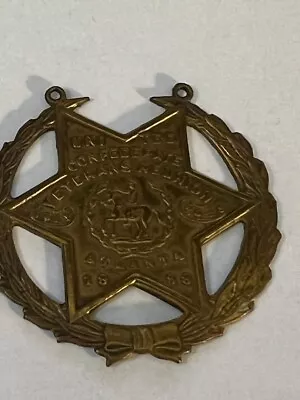 Civil War Confederate UCV Badge 1898 Atlanta • $100