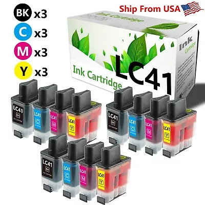 12PK LC41 LC-41 Ink Cartridge For Brother DCP-110C MFC-3340CN MFC-5440CN • $10.13