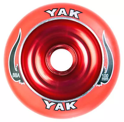 Metalcore Scooter Wheels Two 100mm X 88a YAK SCAT With ABEC7  Bearings • $14.95