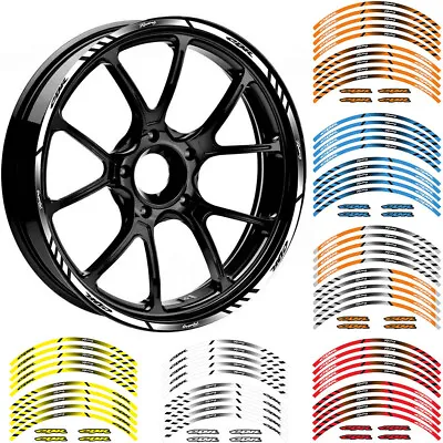 US 17  Reflective Wheel Decal Edge Outer Rim Sticker Tape For Honda CBR600F4i F3 • $11.69