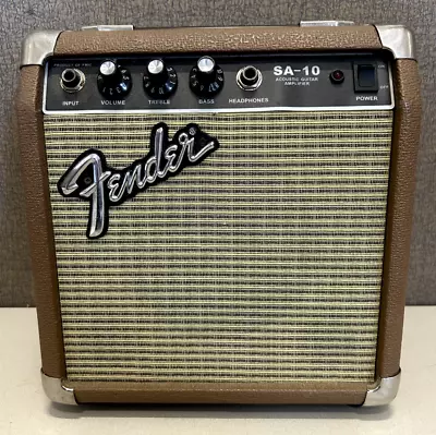 Vintage Fender SA-10 Acoustic Mini Amp TESTED • $39.95