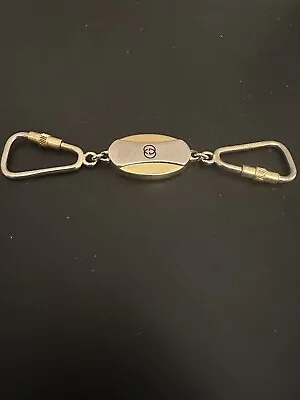 Vintage Gucci Gold Tone Horse Bit Keyring • $36