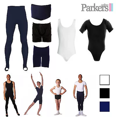 £11.35 • Buy New Mens Boys Dance Gymnastic Leotard Stirrups Shorts Age 2-10 Years S M L 