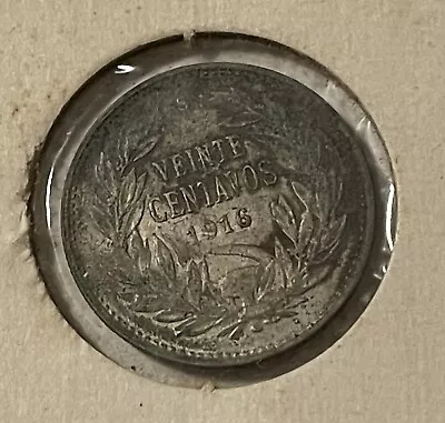 1916 Chile 5 Centavos Silver Coin • $6