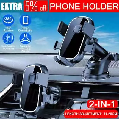 Car Phone Holder Air Vent Windscreen Universal Suction Mount GPS Stand Cradle AU • $12.69