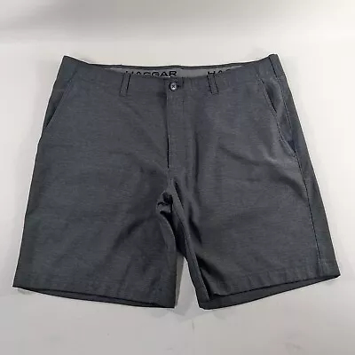 Haggar Performance In Motion Gray Shorts Mens Size 40 • $17.97