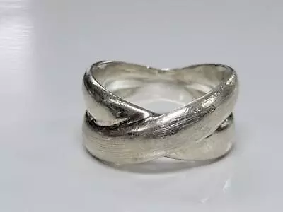 Milor Sterling Silver Interlocking Ring ~ Sz 7.75 ~ 9.3 G ~ 3-E339 • $29.99