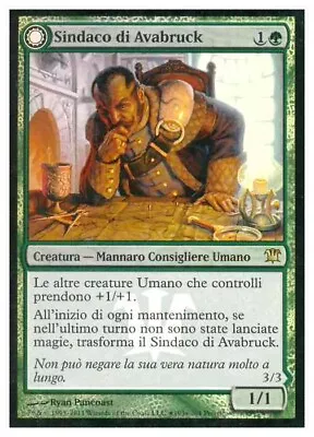 MTG Mayor Of Avabruck / Mayor Of Avabruck - Prerelease PROMO Foil IT • $2.66