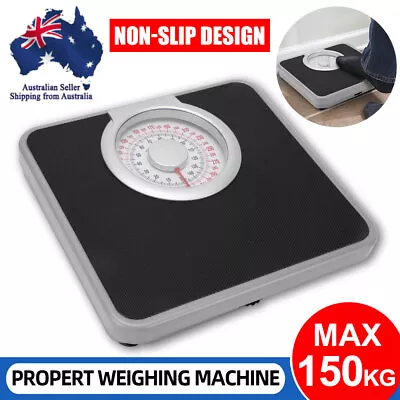 Bathroom Scale Mechanical Machine Weighing Scales 150kg Body Weight Display • $36.25