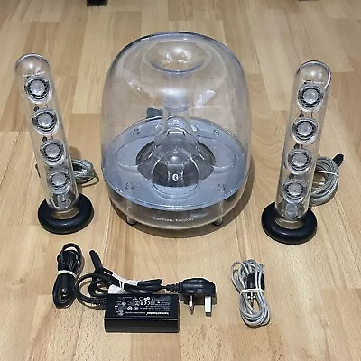 Harman Kardon Soundsticks BLUETOOTH WIRELESS PC Laptop IPhone Mac Speaker System • £119.99