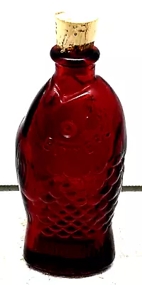 Wheaton Doctor Fisch's Bitters Red Glass Fish-Shaped Bottle New Jersey • $10