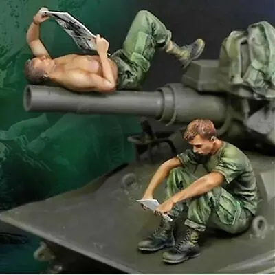 $15.29 • Buy 1/35 Resin Figure Model Kit Vietnam War US Soldiers Unpainted Unassembled Crew