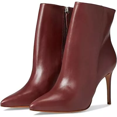 🔥new Michael Kors Alina Flex Leather Booties | Burgundy 7 • $45