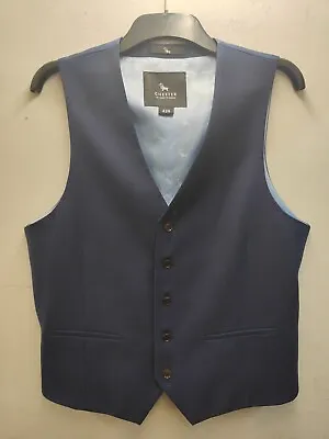 Chester Barrie Men's Navy Linen Waistcoat 38S • £17.50