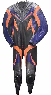 Vintage Bike Leathers Fits Upto 38C 32W Motorcycle Suit UK 40 1P Buffalo Supple • $87.14