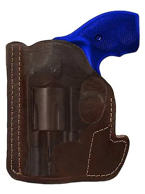New Barsony Brown Leather Gun Pocket Holster S&W 2  Snub Nose 38 357 Revolvers • $26.99