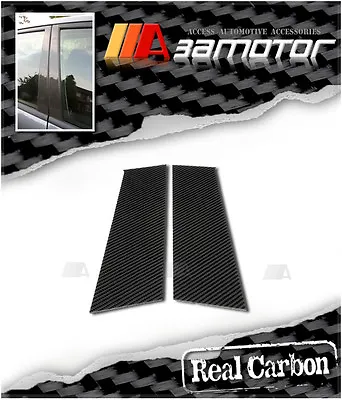 Real Dry Carbon Fiber Door Pillar Panel Decal Covers Fits 2003-08 Mazda RX8 RX-8 • $56.99