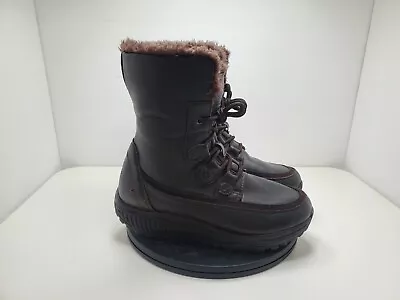 $39.99 • Buy Skechers Shape Ups 24863 Womens Chocolate Leather Winter Boots 7.5