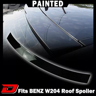 08-13 Fits Mercedes BENZ W204 4D OE TYPE ROOF SPOILER PAINTED #197 BLACK • $122