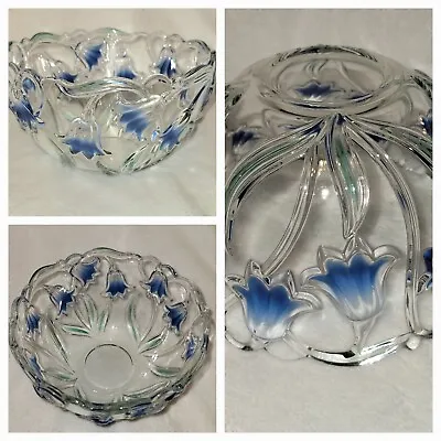 Mikasa Bluebells Green Blue 8 1/4  Round Bowl . LR • $29.99