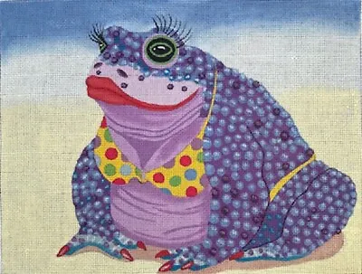 Needlepoint Handpainted Maggie Co Toadaly Beautiful 8x11 • $202.99