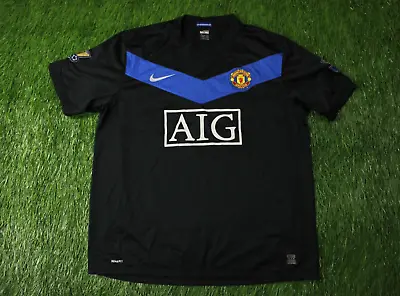 Manchester United 2009/2010 Football Shirt Jersey Away Nike Original Size Xl • $50.99