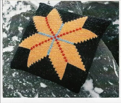 DT574. Knitting Pattern. Paper Copy.  Charted Cushion Snowflake Pattern. • £3.50
